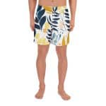 All-Over Print Unisex Athletic Long Shorts - Tropical Summer