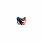 Bubble-free stickers -  4th Of July Eagle Clipart