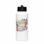 Stainless steel water bottle with a straw lid - Groovy Meme