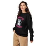 Unisex organic sweatshirt - I Don't Do Mornings - Image 2