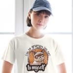 Women’s crop top -  I'm so Grumpy I'm Not Even Talking To Myself - Image 9