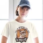 Women’s crop top -  I'm so Grumpy I'm Not Even Talking To Myself - Image 8