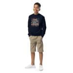 Youth crewneck sweatshirt - Stars Stripes Moon And Fireworks - Image 11