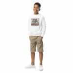 Youth crewneck sweatshirt - Stars Stripes Moon And Fireworks - Image 14