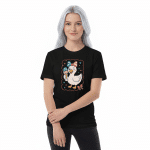Organic cotton kids t-shirt - Patriotic Goose Ice Cream Bow