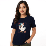 Organic cotton kids t-shirt - Patriotic Goose Ice Cream Bow - Image 5