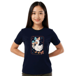 Organic cotton kids t-shirt - Patriotic Goose Ice Cream Bow - Image 4