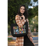 Large organic tote bag - Support Small Business