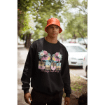 Unisex eco sweatshirt - Bye Bruh Happy Last Day