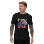 Short Sleeve T-shirt - Hustle Grind Repeat - Image 9