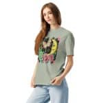 Unisex garment-dyed heavyweight t-shirt - Retro Bushstroke Design - Image 9