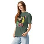 Unisex garment-dyed heavyweight t-shirt - Retro Bushstroke Design - Image 5