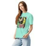 Unisex garment-dyed heavyweight t-shirt - Retro Bushstroke Design - Image 11