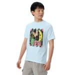 Unisex garment-dyed heavyweight t-shirt - Retro Bushstroke Design - Image 58