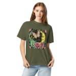 Unisex garment-dyed heavyweight t-shirt - Retro Bushstroke Design - Image 74