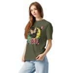 Unisex garment-dyed heavyweight t-shirt - Retro Bushstroke Design - Image 3