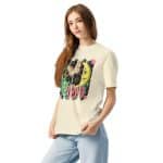 Unisex garment-dyed heavyweight t-shirt - Retro Bushstroke Design - Image 14