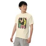 Unisex garment-dyed heavyweight t-shirt - Retro Bushstroke Design - Image 65