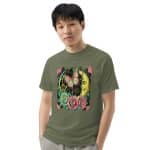 Unisex garment-dyed heavyweight t-shirt - Retro Bushstroke Design - Image 34