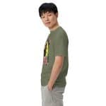 Unisex garment-dyed heavyweight t-shirt - Retro Bushstroke Design - Image 36
