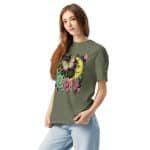 Unisex garment-dyed heavyweight t-shirt - Retro Bushstroke Design - Image 6