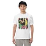 Unisex garment-dyed heavyweight t-shirt - Retro Bushstroke Design - Image 67