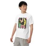 Unisex garment-dyed heavyweight t-shirt - Retro Bushstroke Design - Image 72