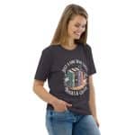 Unisex organic cotton t-shirt - Just A Girl Who Loves Books And Coffee - Image 60