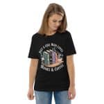 Unisex organic cotton t-shirt - Just A Girl Who Loves Books And Coffee - Image 24