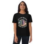 Unisex organic cotton t-shirt - Just A Girl Who Loves Books And Coffee - Image 9