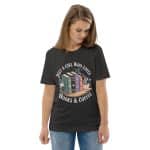 Unisex organic cotton t-shirt - Just A Girl Who Loves Books And Coffee - Image 40