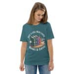 Unisex organic cotton t-shirt - Just A Girl Who Loves Books And Coffee - Image 64