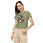 Women’s high-waisted t-shirt - Party Animal Raccoon - Image 23