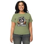 Women’s high-waisted t-shirt - Party Animal Raccoon - Image 25