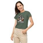 Women’s high-waisted t-shirt - Party Animal Raccoon - Image 12