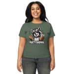 Women’s high-waisted t-shirt - Party Animal Raccoon - Image 13