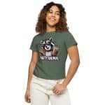 Women’s high-waisted t-shirt - Party Animal Raccoon - Image 14