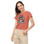 Women’s high-waisted t-shirt - Party Animal Raccoon - Image 20