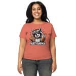 Women’s high-waisted t-shirt - Party Animal Raccoon - Image 22