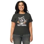 Women’s high-waisted t-shirt - Party Animal Raccoon - Image 11