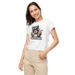 Women’s high-waisted t-shirt - Party Animal Raccoon - Image 26