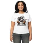 Women’s high-waisted t-shirt - Party Animal Raccoon - Image 28