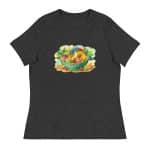 Women's Relaxed T-Shirt - Watercolor Healthy Food Fruit Basket - Image 24