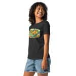 Women's Relaxed T-Shirt - Watercolor Healthy Food Fruit Basket - Image 7