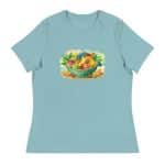 Women's Relaxed T-Shirt - Watercolor Healthy Food Fruit Basket - Image 28