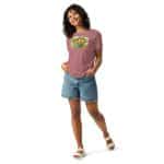 Women's Relaxed T-Shirt - Watercolor Healthy Food Fruit Basket - Image 11