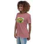 Women's Relaxed T-Shirt - Watercolor Healthy Food Fruit Basket - Image 8