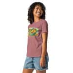 Women's Relaxed T-Shirt - Watercolor Healthy Food Fruit Basket - Image 9