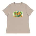 Women's Relaxed T-Shirt - Watercolor Healthy Food Fruit Basket - Image 30