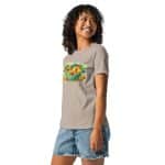 Women's Relaxed T-Shirt - Watercolor Healthy Food Fruit Basket - Image 15